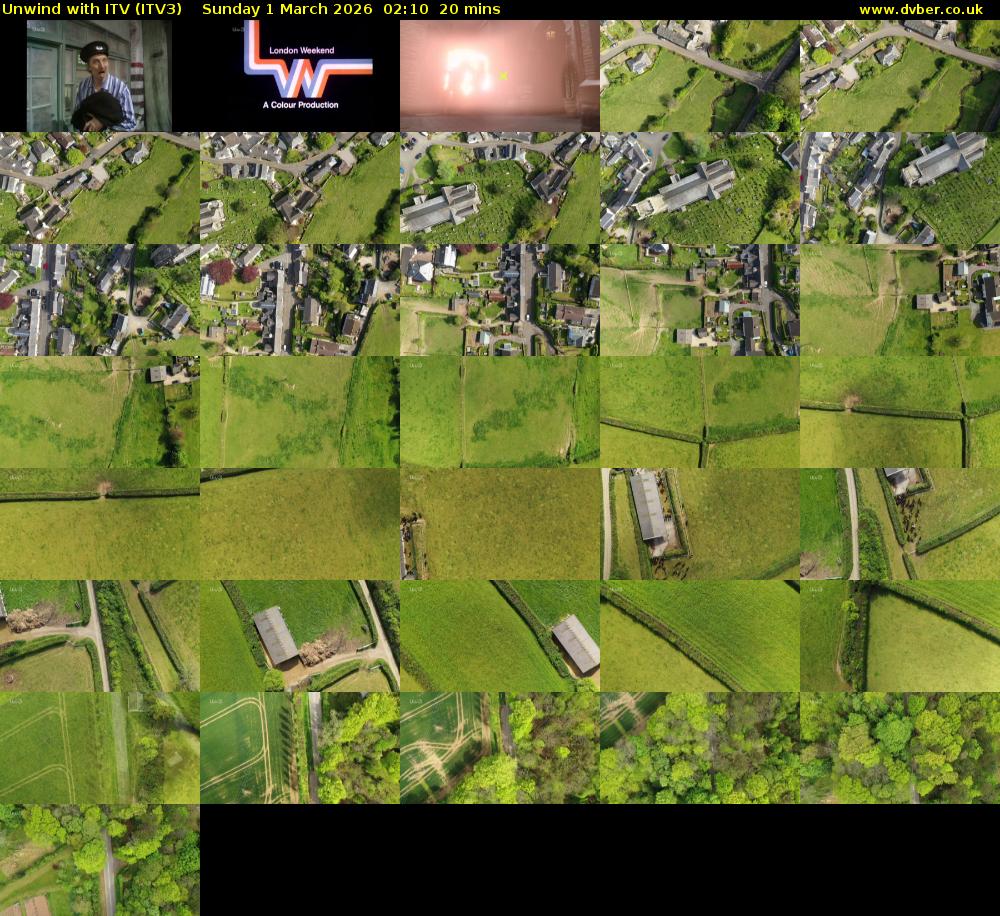 Unwind With ITV (ITV3) Sunday 1 March 2026 02:10 - 02:30