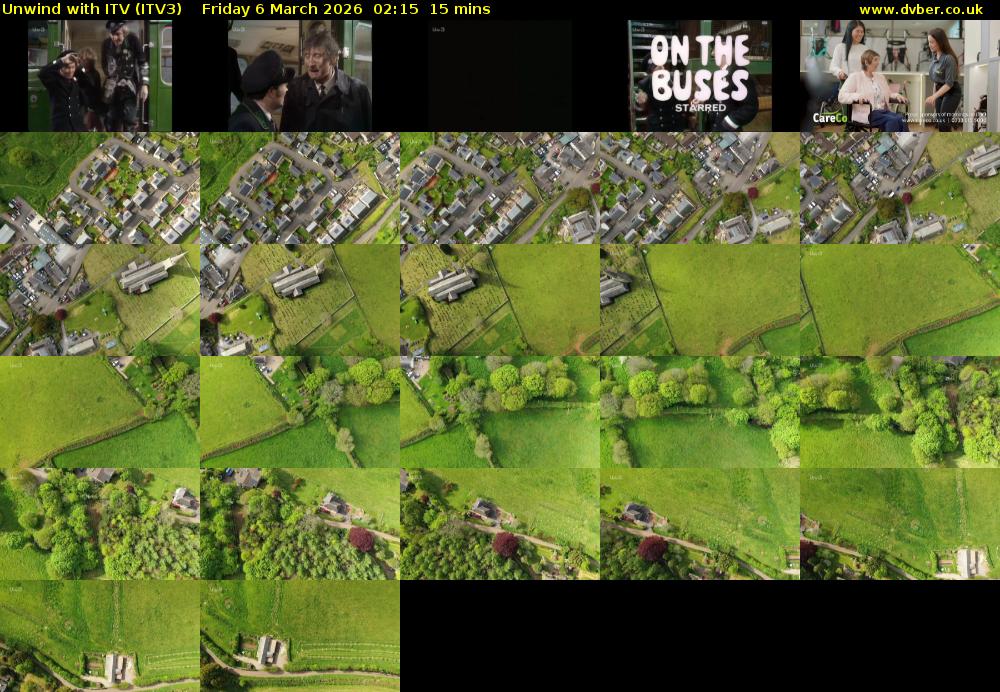 Unwind With ITV (ITV3) Friday 6 March 2026 02:15 - 02:30