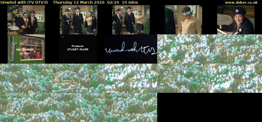 Unwind With ITV (ITV3) Thursday 12 March 2026 02:20 - 02:30