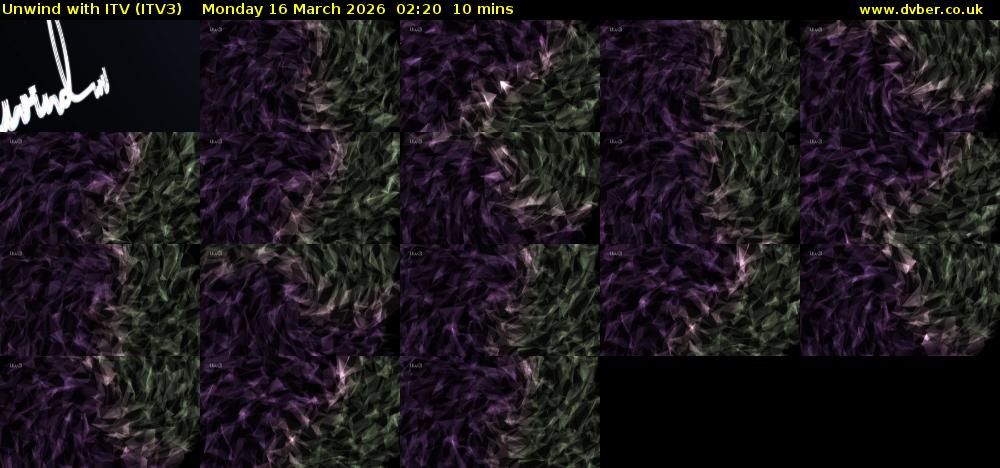 Unwind With ITV (ITV3) Monday 16 March 2026 02:20 - 02:30