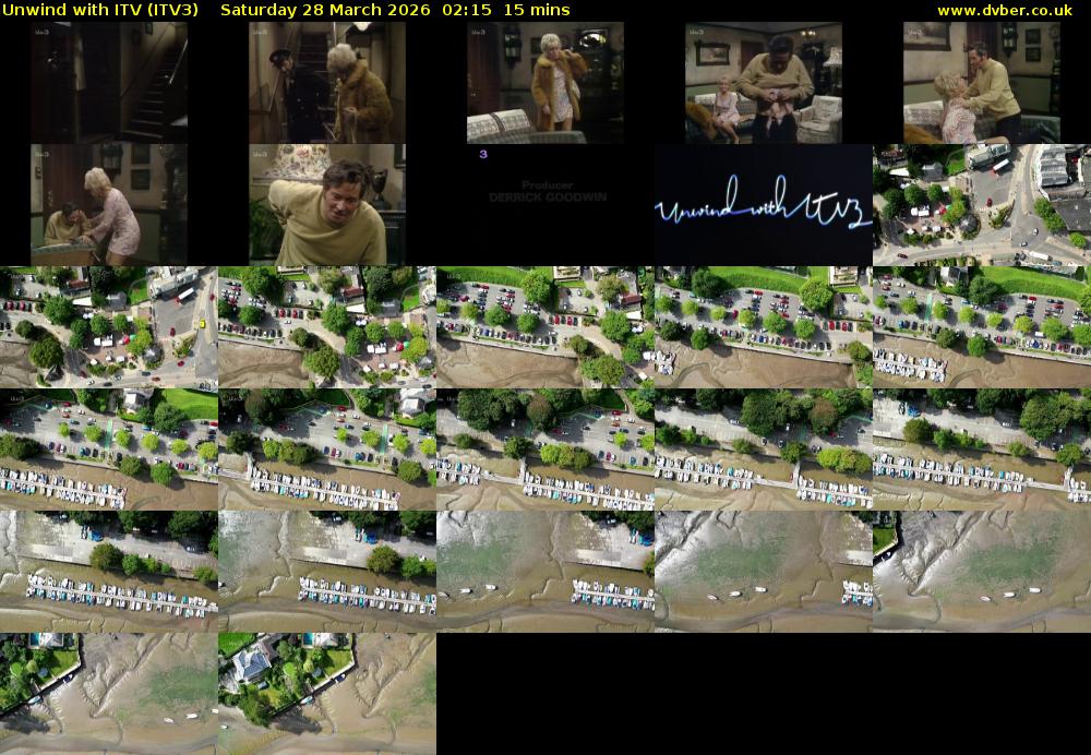 Unwind With ITV (ITV3) Saturday 28 March 2026 02:15 - 02:30