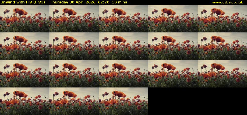 Unwind With ITV (ITV3) Thursday 30 April 2026 02:20 - 02:30