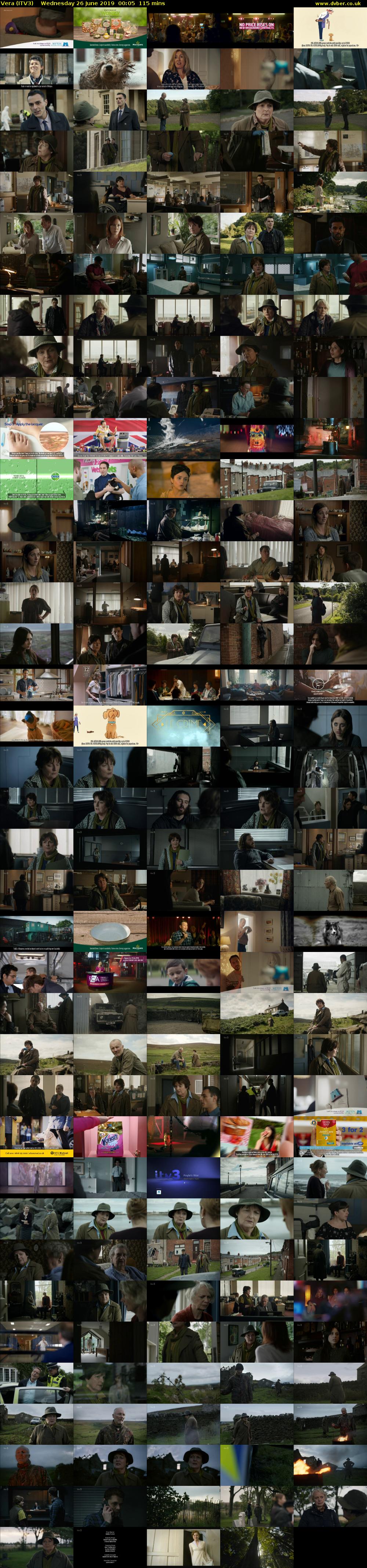 Vera (ITV3) Wednesday 26 June 2019 00:05 - 02:00