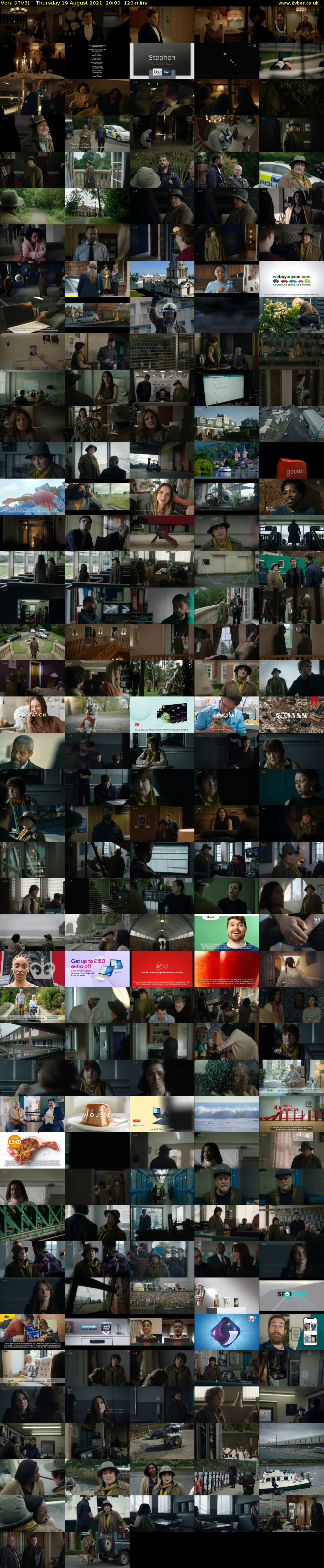 Vera (ITV3) Thursday 19 August 2021 20:00 - 22:00
