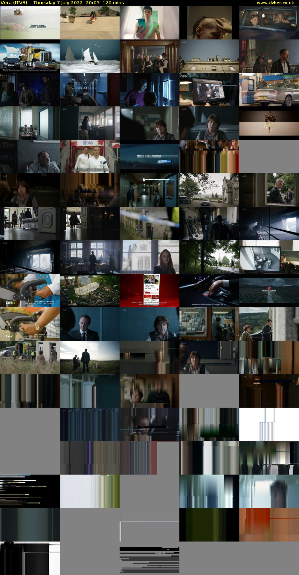Vera (ITV3) Thursday 7 July 2022 20:05 - 22:05