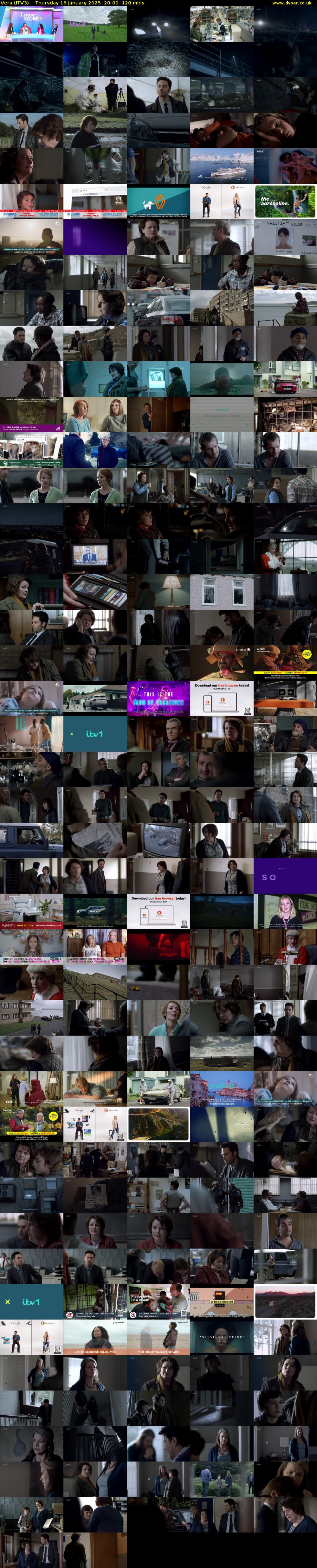 Vera (ITV3) Thursday 16 January 2025 20:00 - 22:00