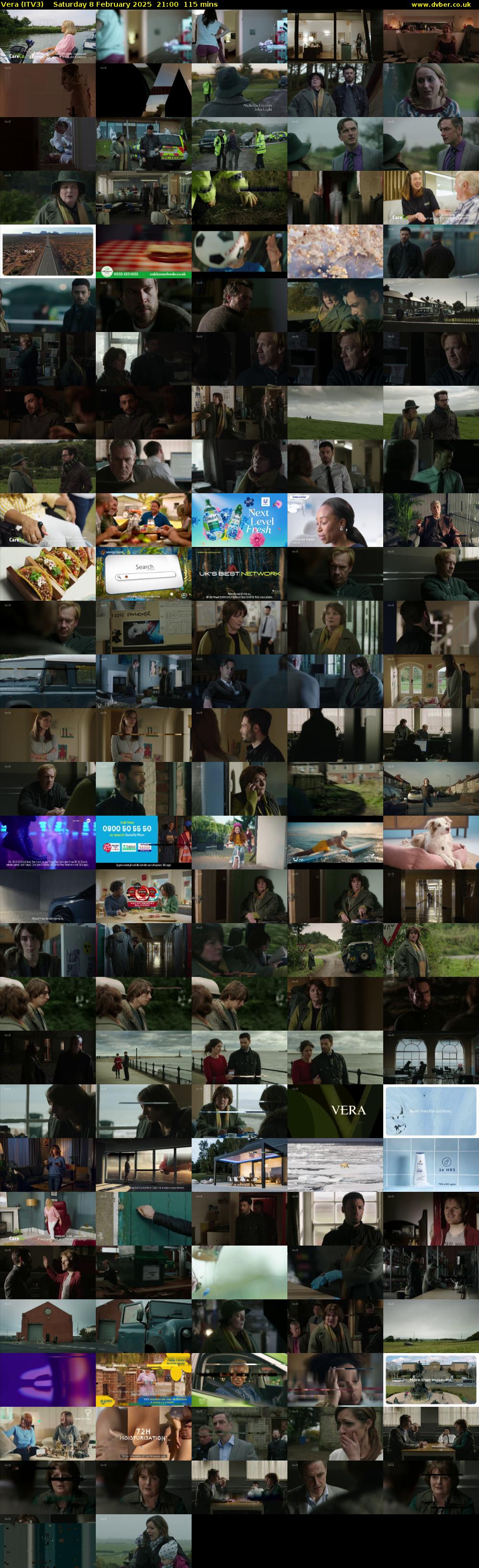 Vera (ITV3) Saturday 8 February 2025 21:00 - 22:55