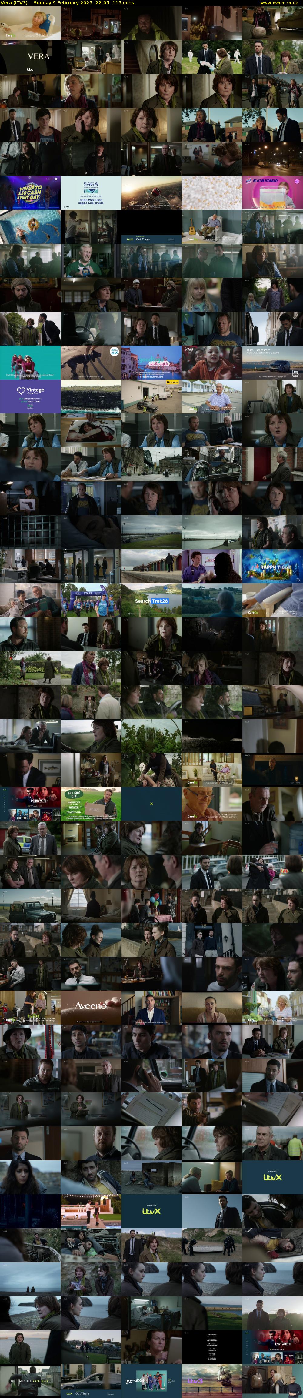Vera (ITV3) Sunday 9 February 2025 22:05 - 00:00