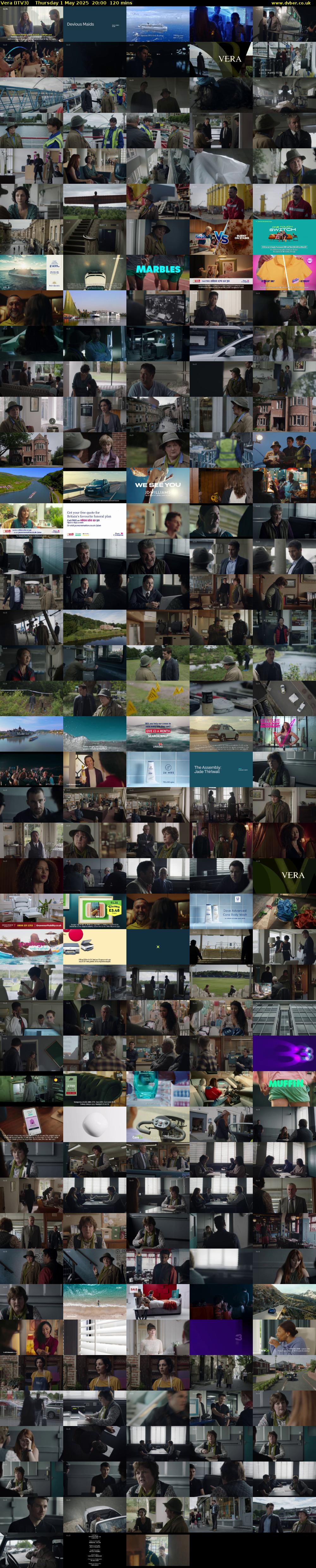 Vera (ITV3) Thursday 1 May 2025 20:00 - 22:00