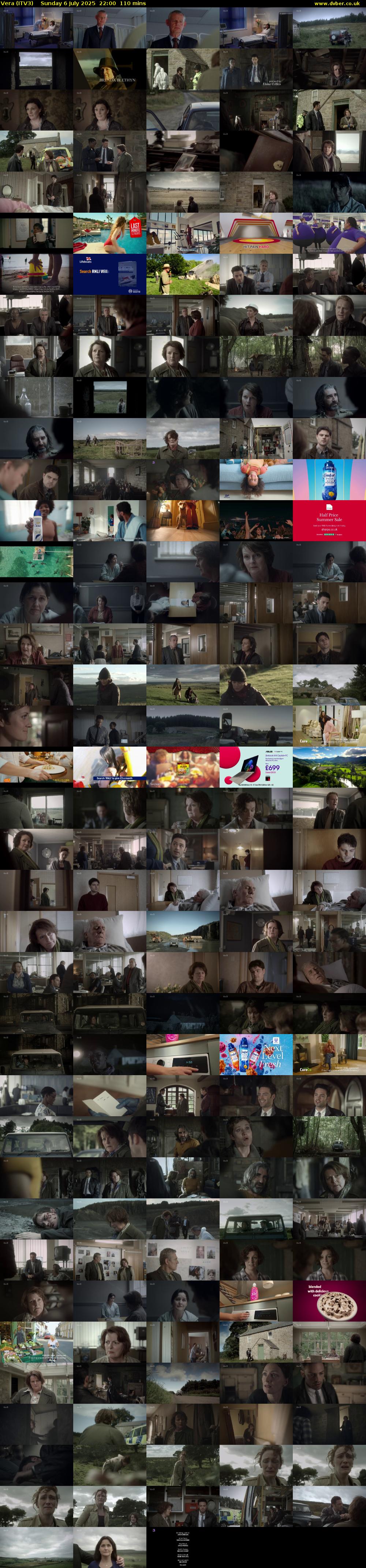 Vera (ITV3) Sunday 6 July 2025 22:00 - 23:50