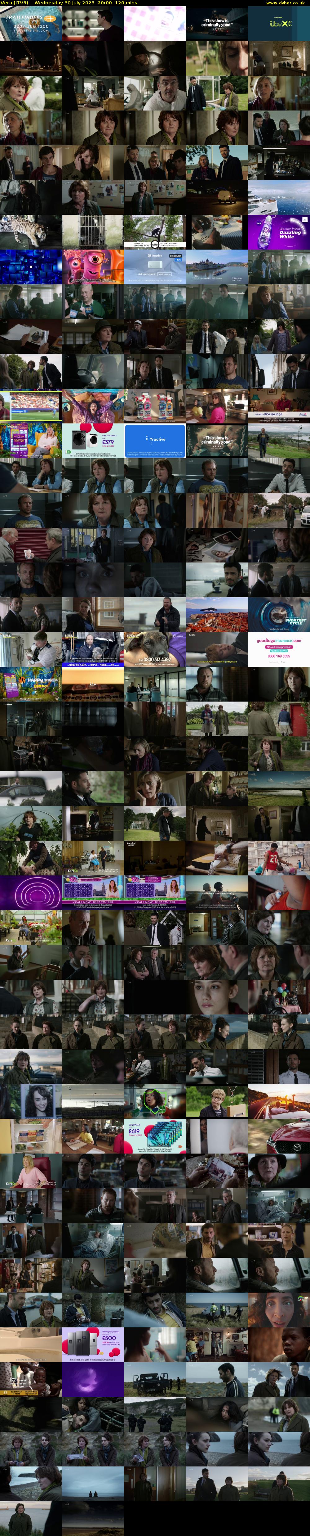 Vera (ITV3) Wednesday 30 July 2025 20:00 - 22:00