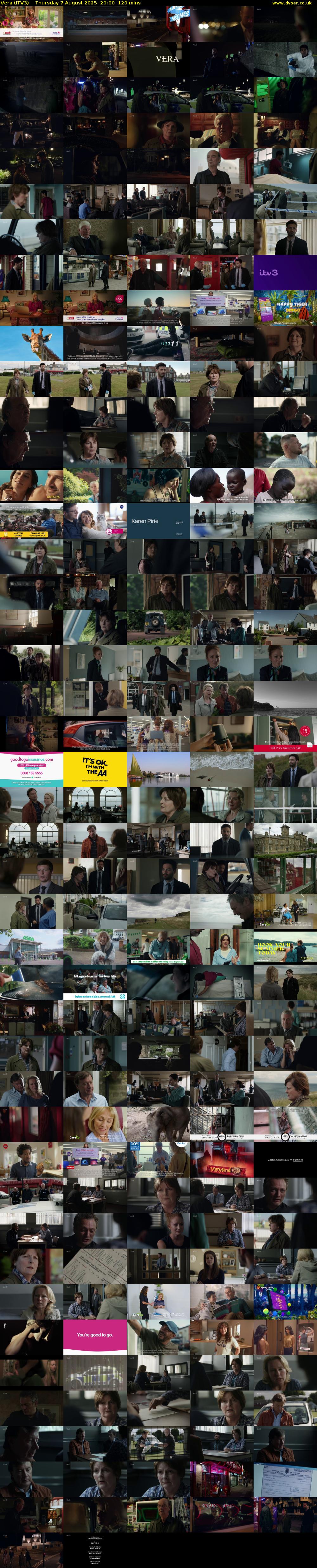 Vera (ITV3) Thursday 7 August 2025 20:00 - 22:00