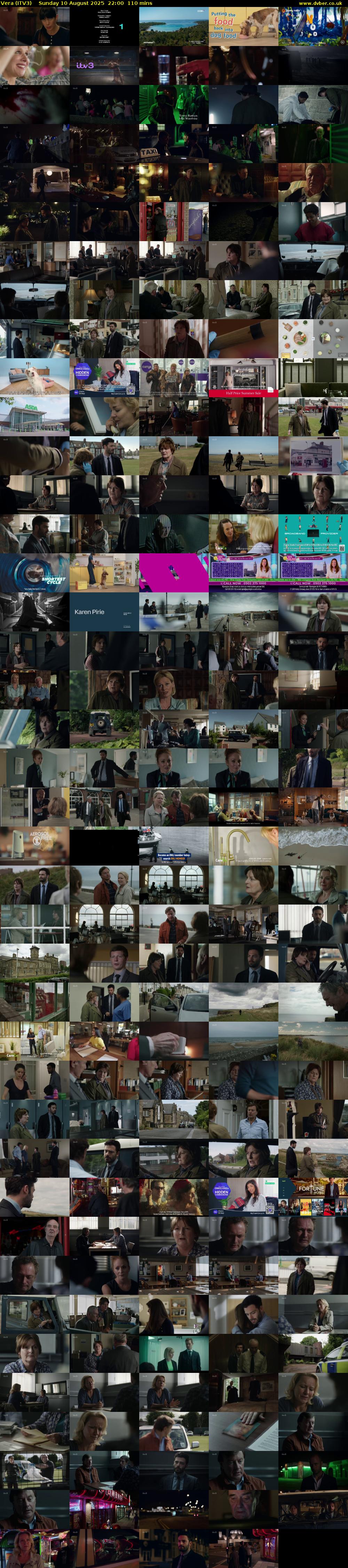 Vera (ITV3) Sunday 10 August 2025 22:00 - 23:50