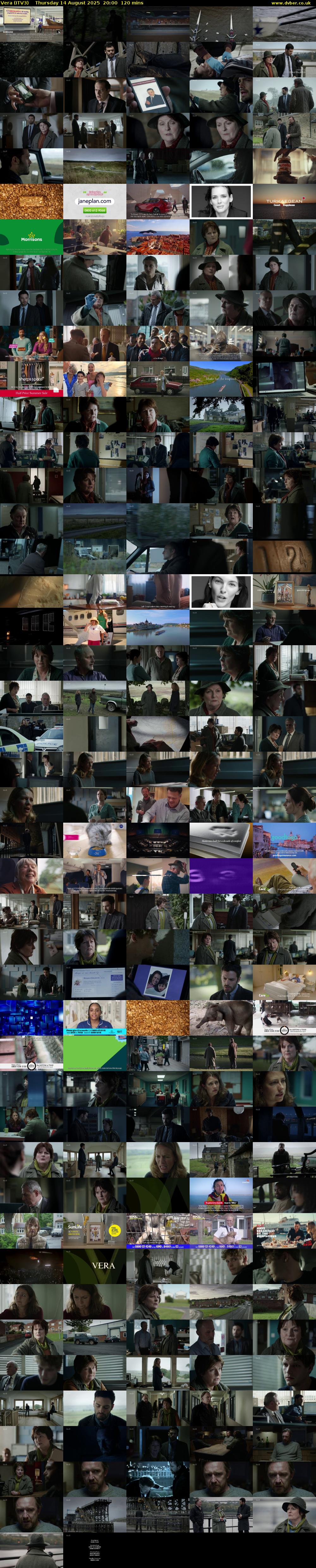 Vera (ITV3) Thursday 14 August 2025 20:00 - 22:00