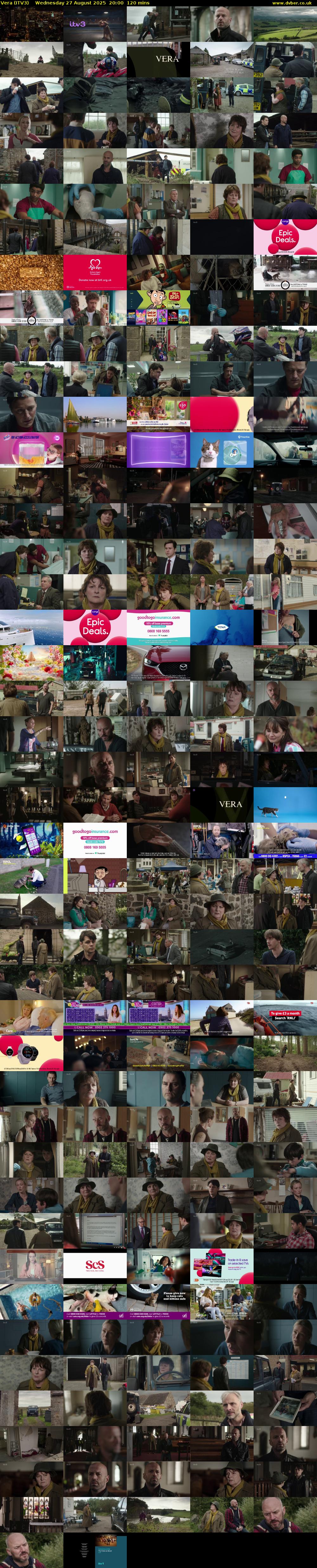 Vera (ITV3) Wednesday 27 August 2025 20:00 - 22:00