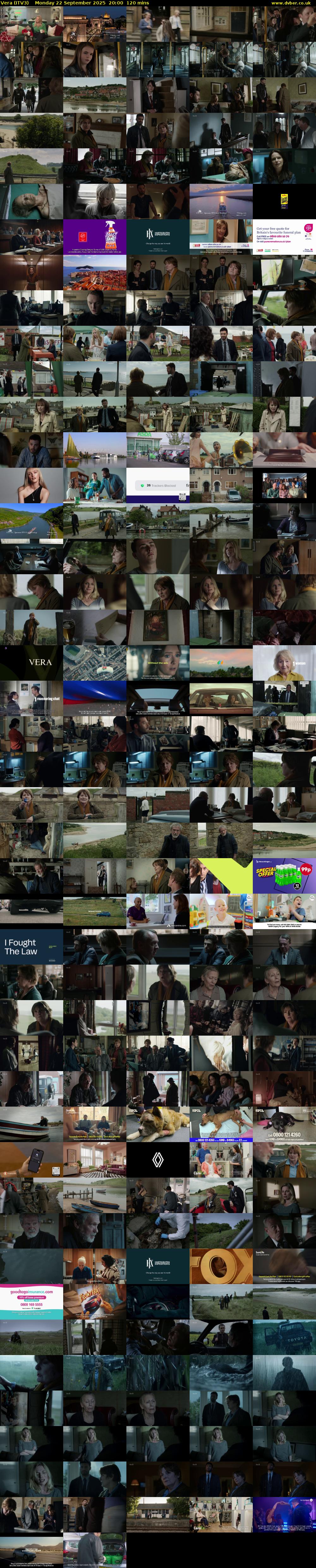 Vera (ITV3) Monday 22 September 2025 20:00 - 22:00