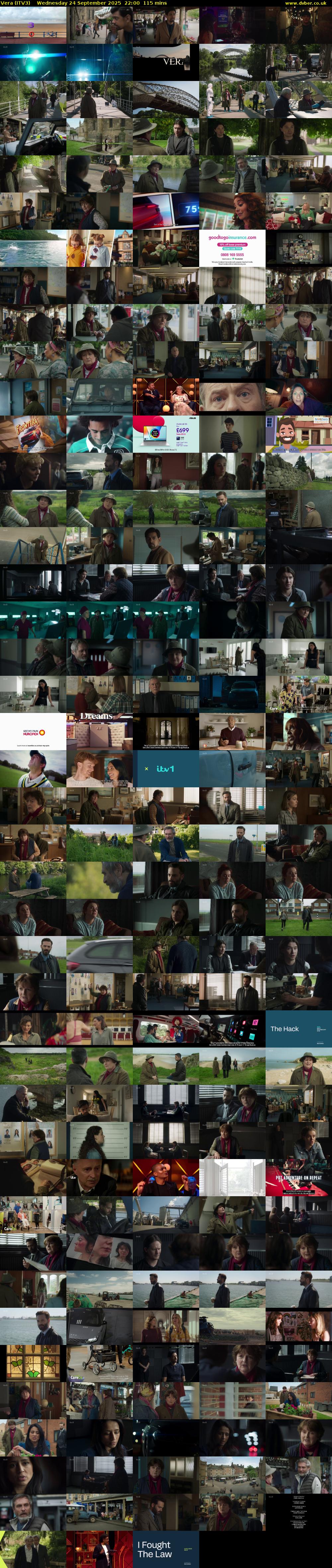 Vera (ITV3) Wednesday 24 September 2025 22:00 - 23:55