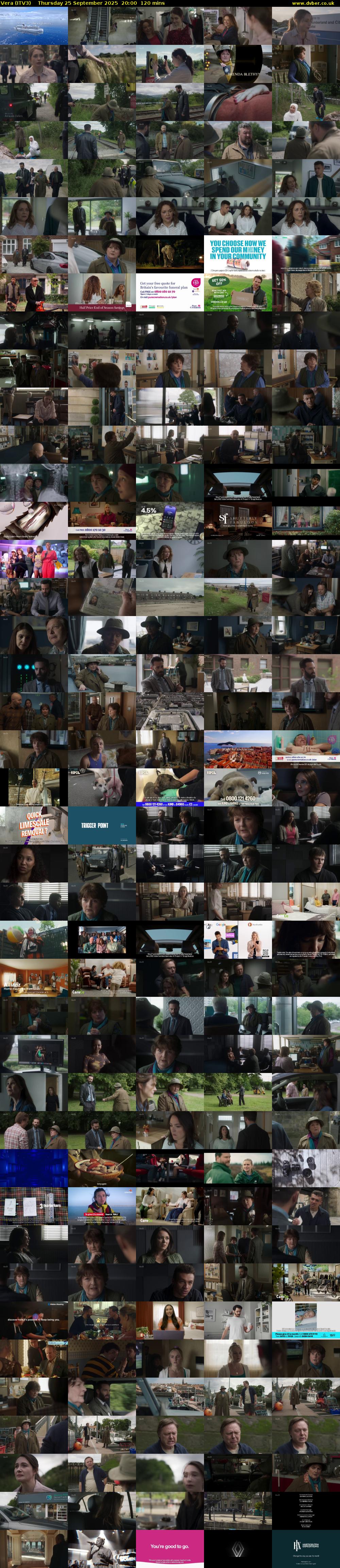 Vera (ITV3) Thursday 25 September 2025 20:00 - 22:00