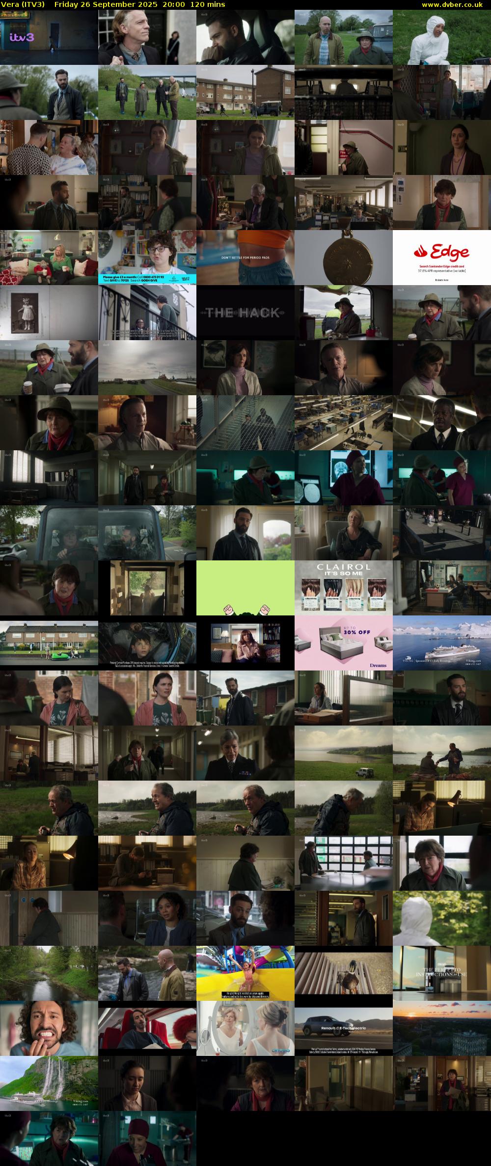 Vera (ITV3) Friday 26 September 2025 20:00 - 22:00