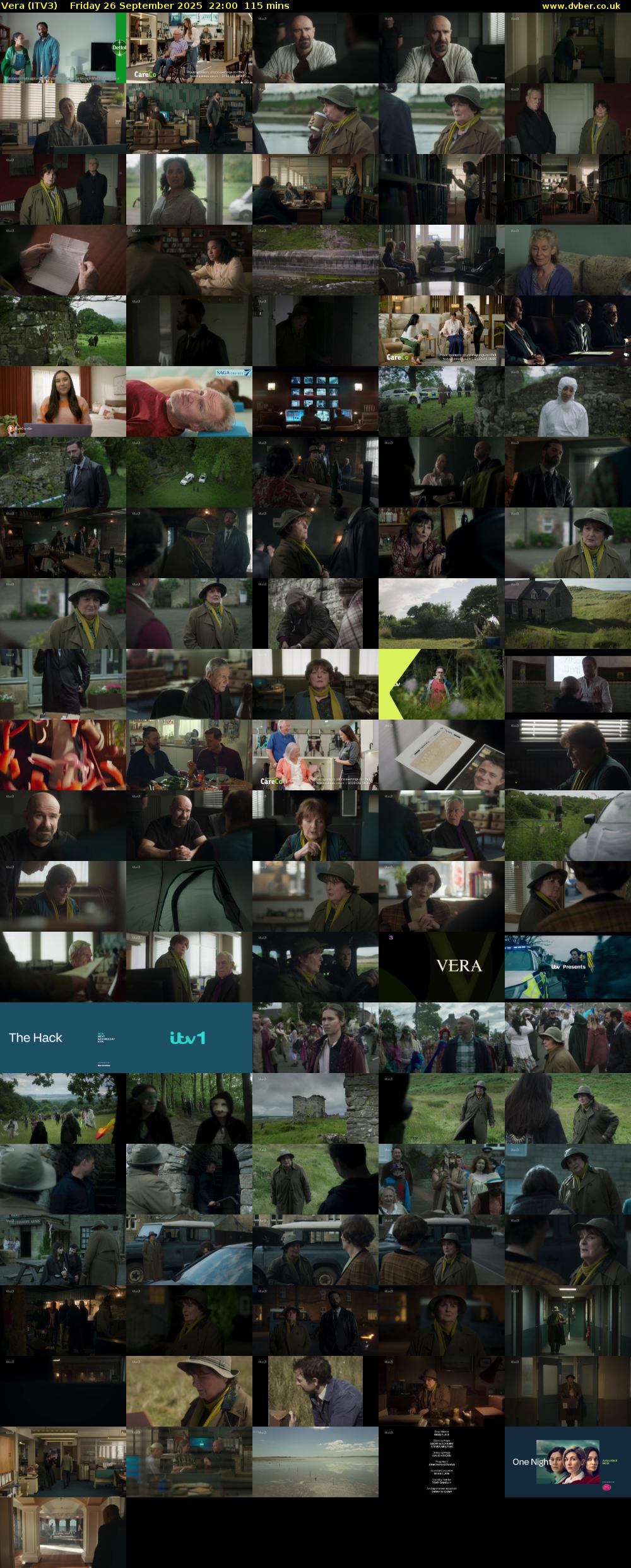 Vera (ITV3) Friday 26 September 2025 22:00 - 23:55