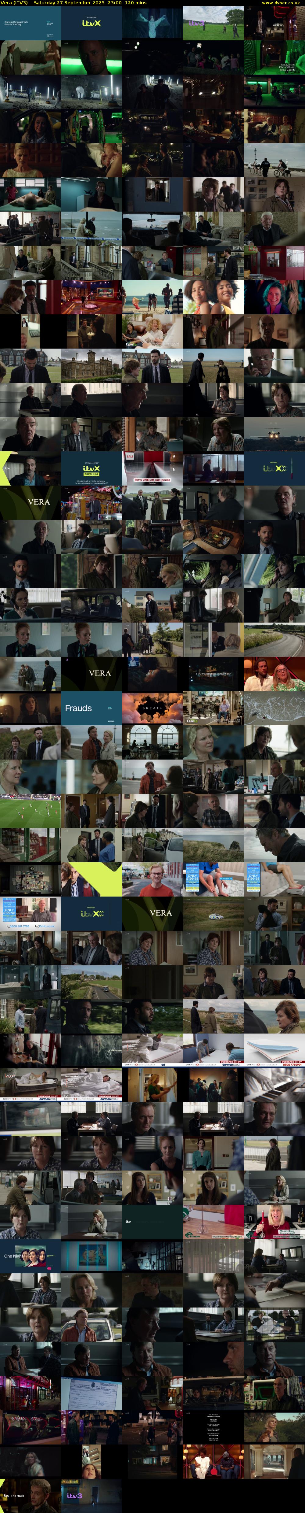 Vera (ITV3) Saturday 27 September 2025 23:00 - 01:00