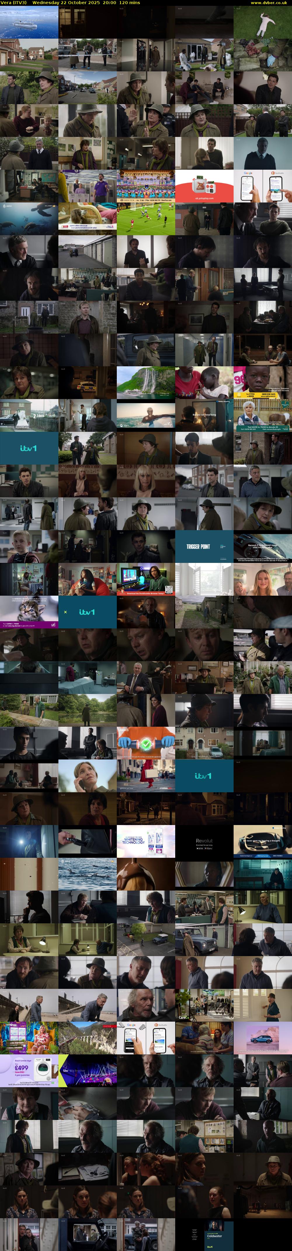 Vera (ITV3) Wednesday 22 October 2025 20:00 - 22:00