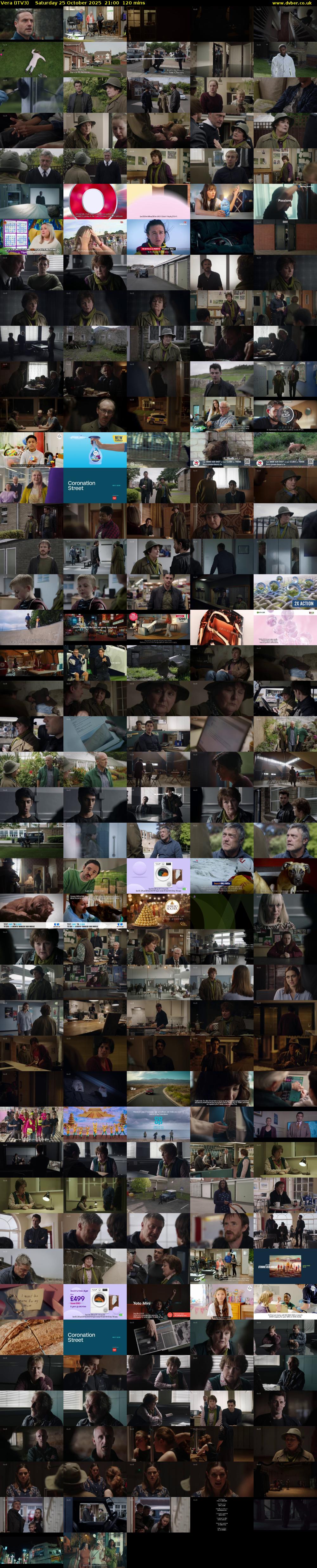 Vera (ITV3) Saturday 25 October 2025 21:00 - 23:00