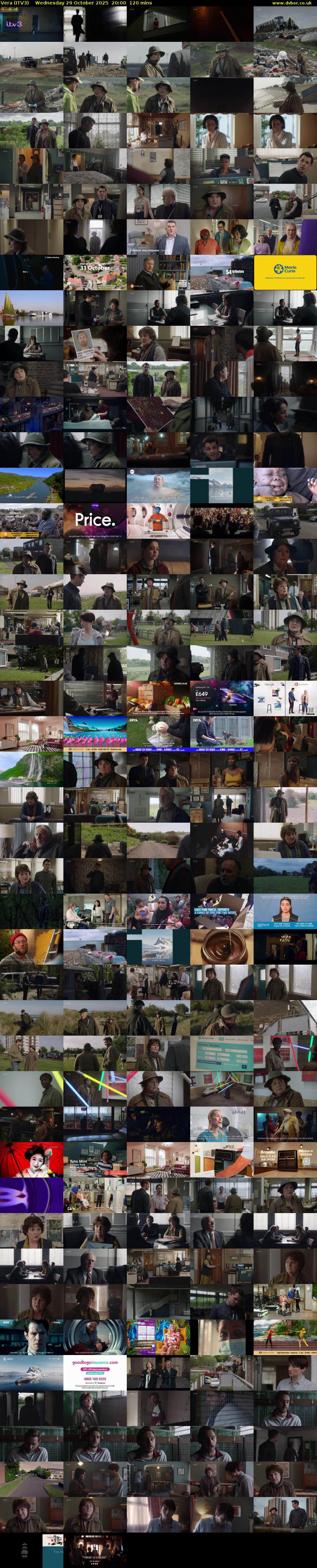 Vera (ITV3) Wednesday 29 October 2025 20:00 - 22:00