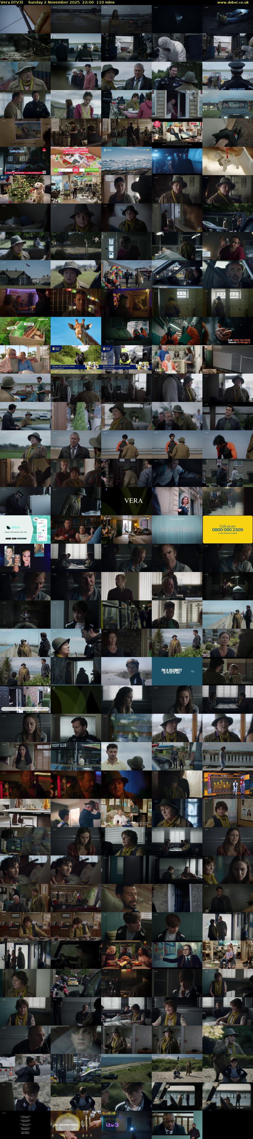 Vera (ITV3) Sunday 2 November 2025 22:00 - 23:50