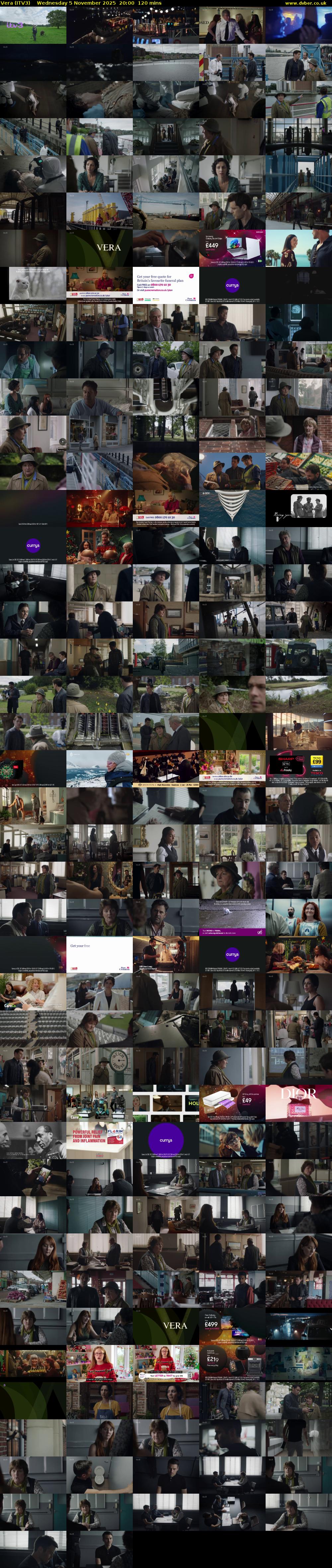 Vera (ITV3) Wednesday 5 November 2025 20:00 - 22:00
