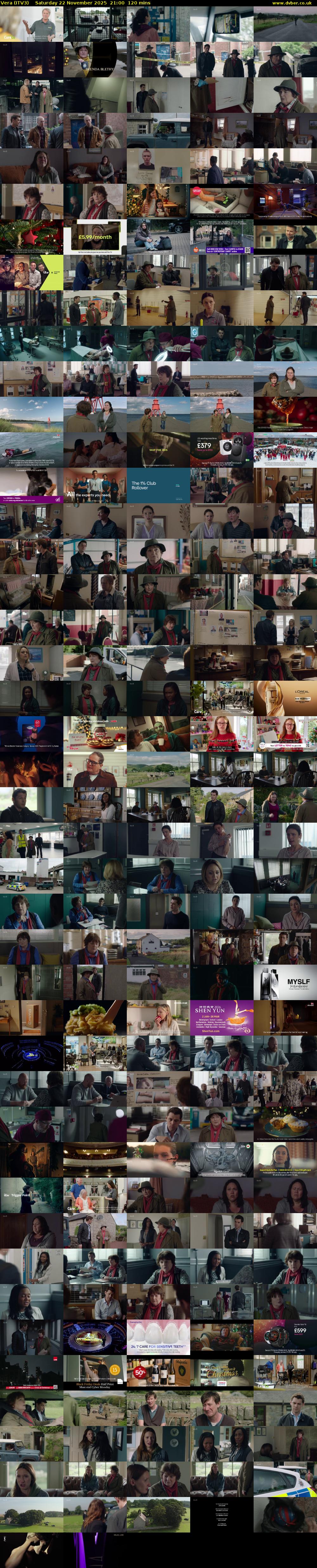 Vera (ITV3) Saturday 22 November 2025 21:00 - 23:00