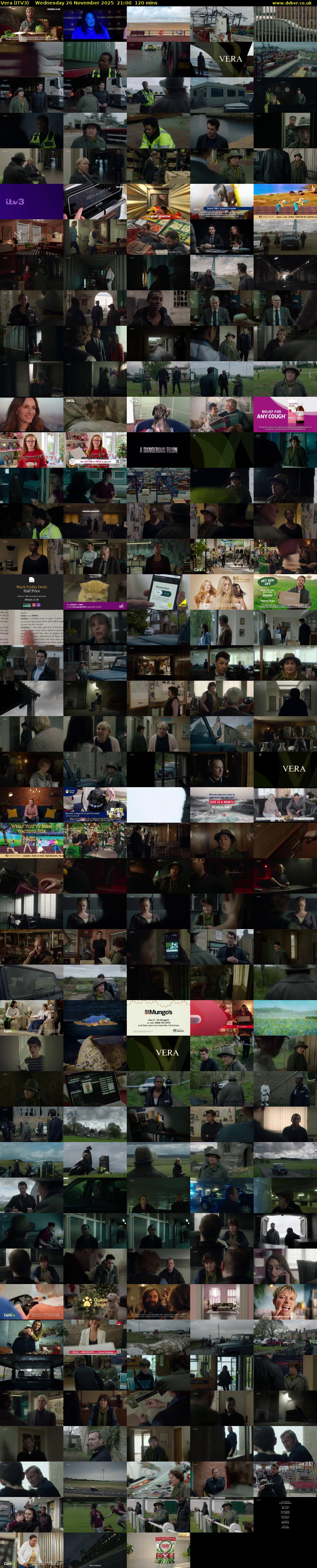 Vera (ITV3) Wednesday 26 November 2025 21:00 - 23:00