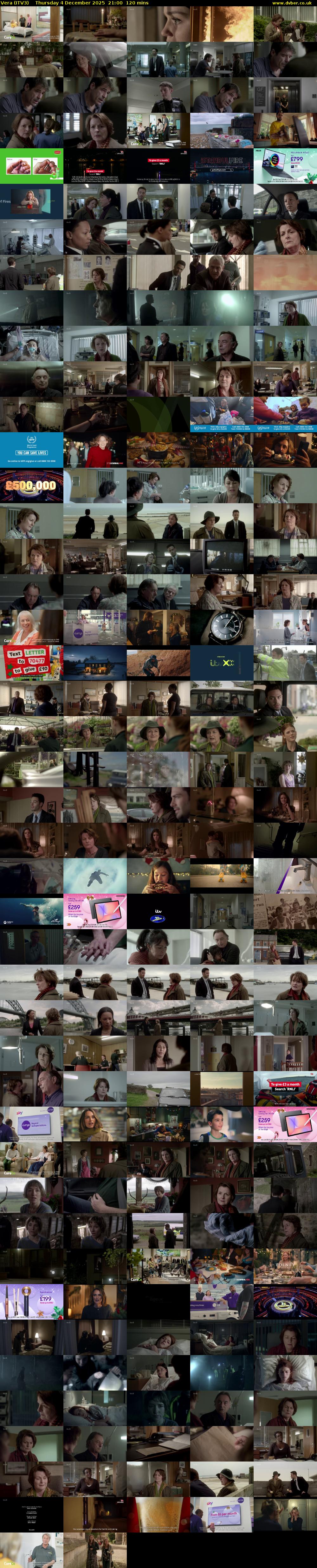 Vera (ITV3) Thursday 4 December 2025 21:00 - 23:00