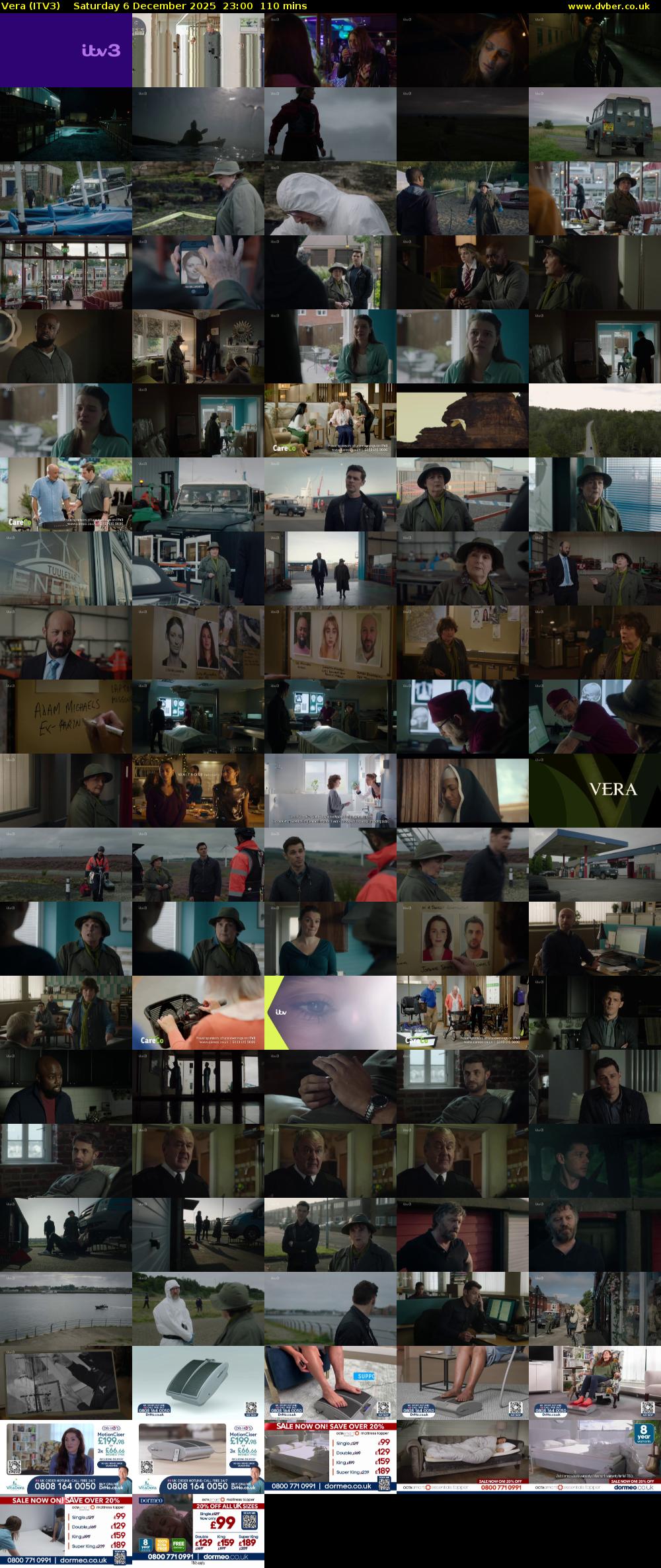 Vera (ITV3) Saturday 6 December 2025 23:00 - 00:50