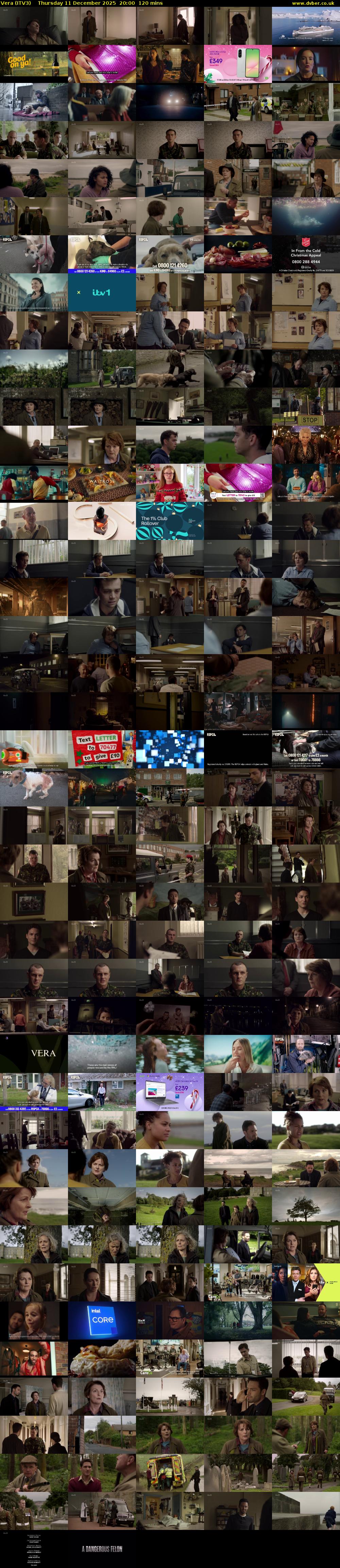 Vera (ITV3) Thursday 11 December 2025 20:00 - 22:00
