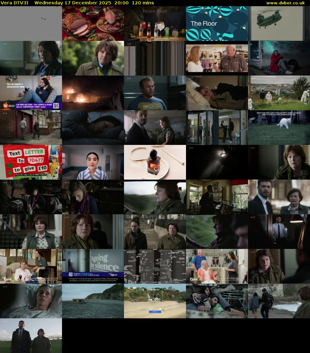 Vera (ITV3) Wednesday 17 December 2025 20:00 - 22:00