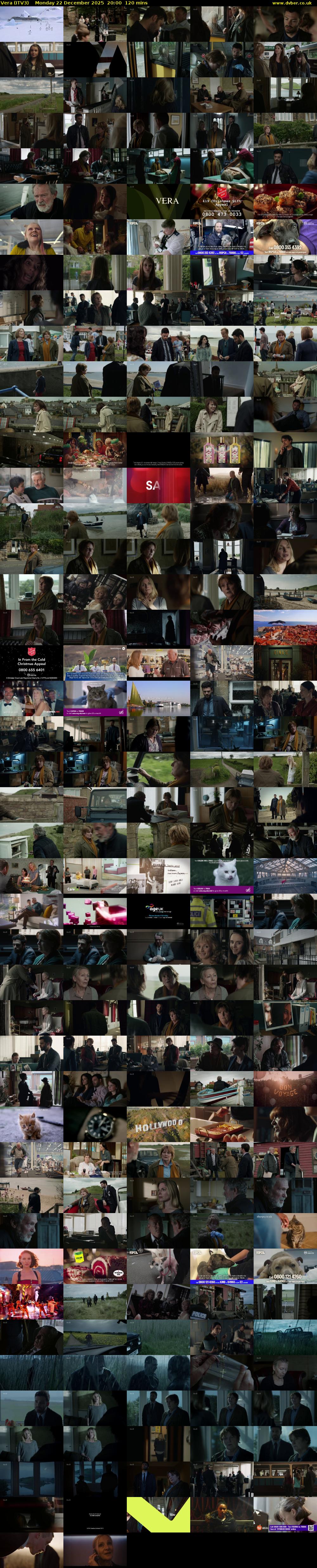 Vera (ITV3) Monday 22 December 2025 20:00 - 22:00