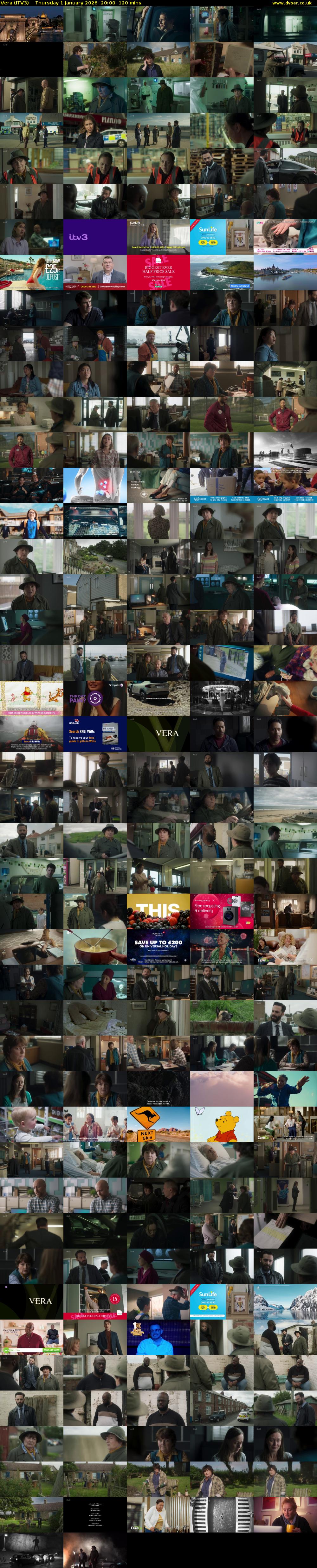 Vera (ITV3) Thursday 1 January 2026 20:00 - 22:00