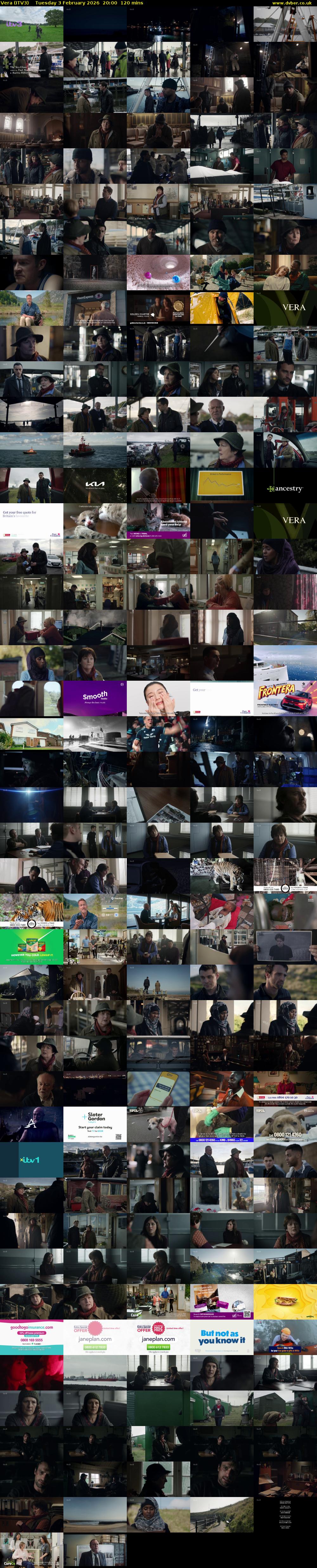 Vera (ITV3) Tuesday 3 February 2026 20:00 - 22:00