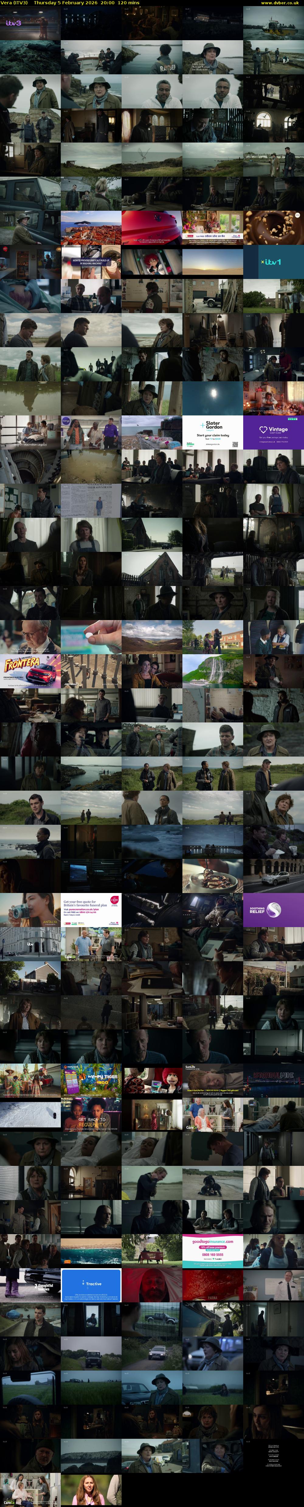 Vera (ITV3) Thursday 5 February 2026 20:00 - 22:00