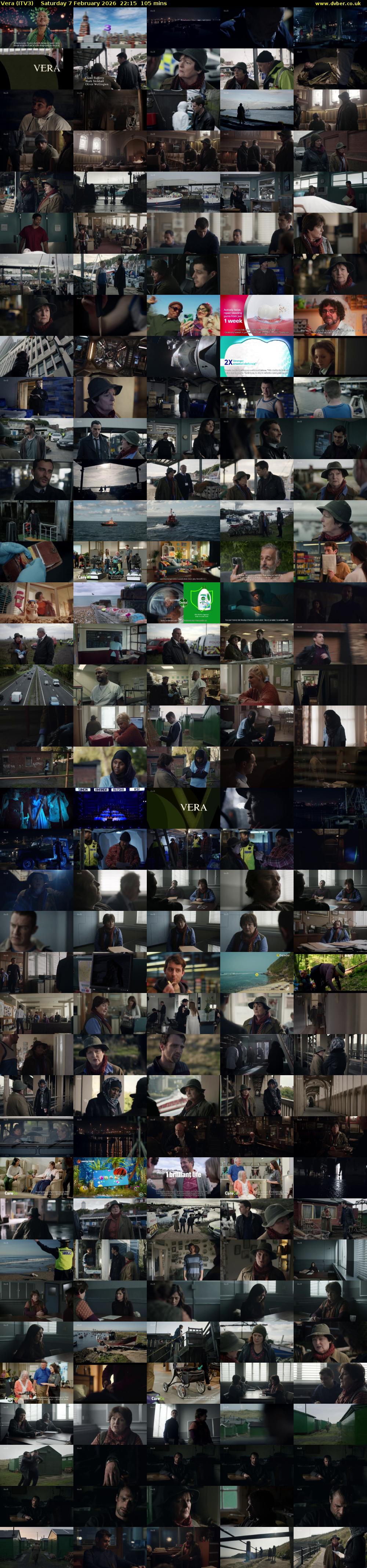 Vera (ITV3) Saturday 7 February 2026 22:15 - 00:00
