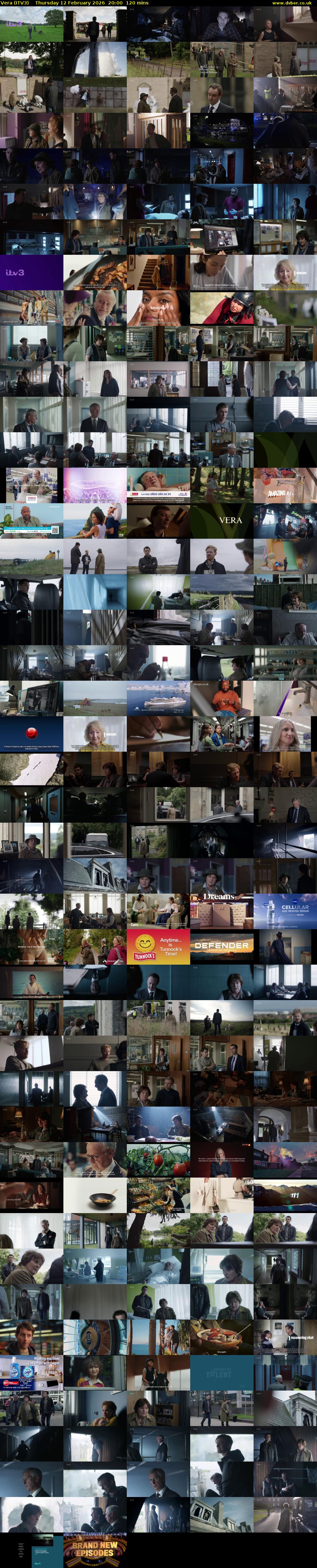 Vera (ITV3) Thursday 12 February 2026 20:00 - 22:00