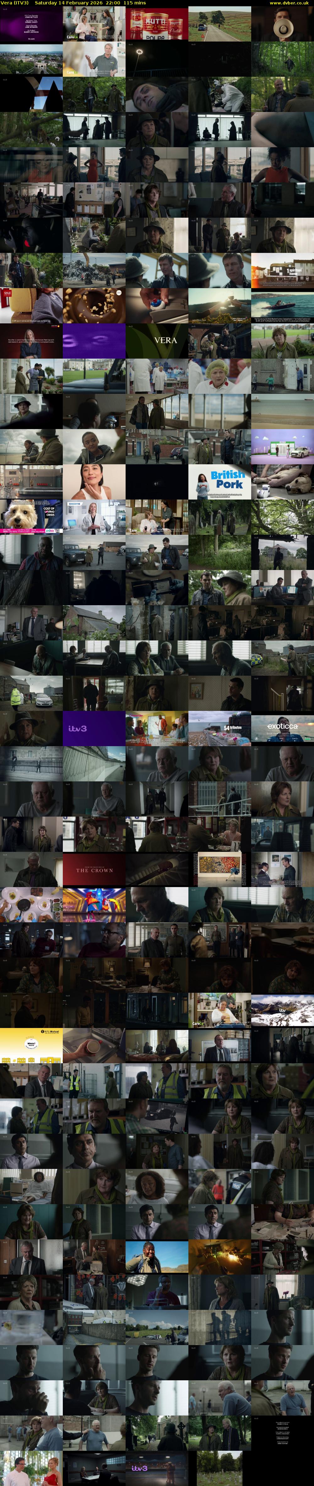Vera (ITV3) Saturday 14 February 2026 22:00 - 23:55
