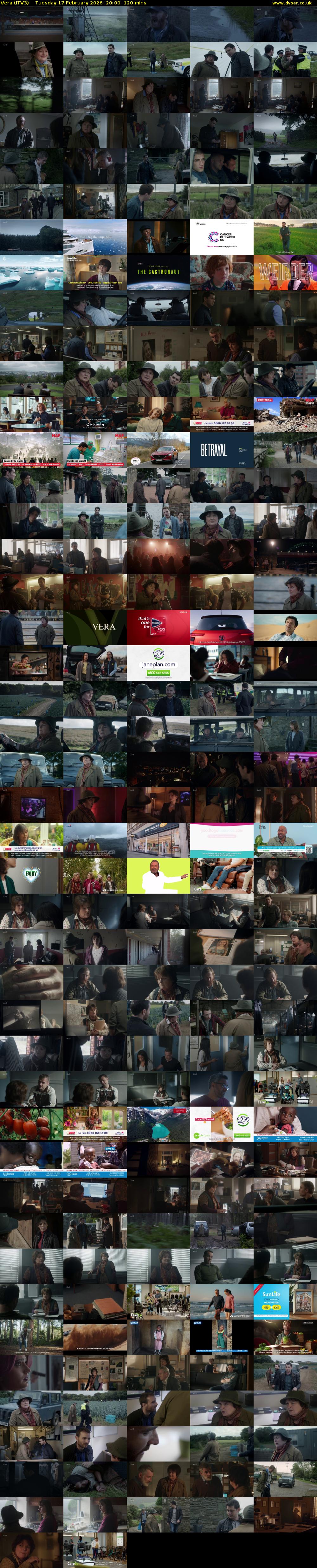 Vera (ITV3) Tuesday 17 February 2026 20:00 - 22:00
