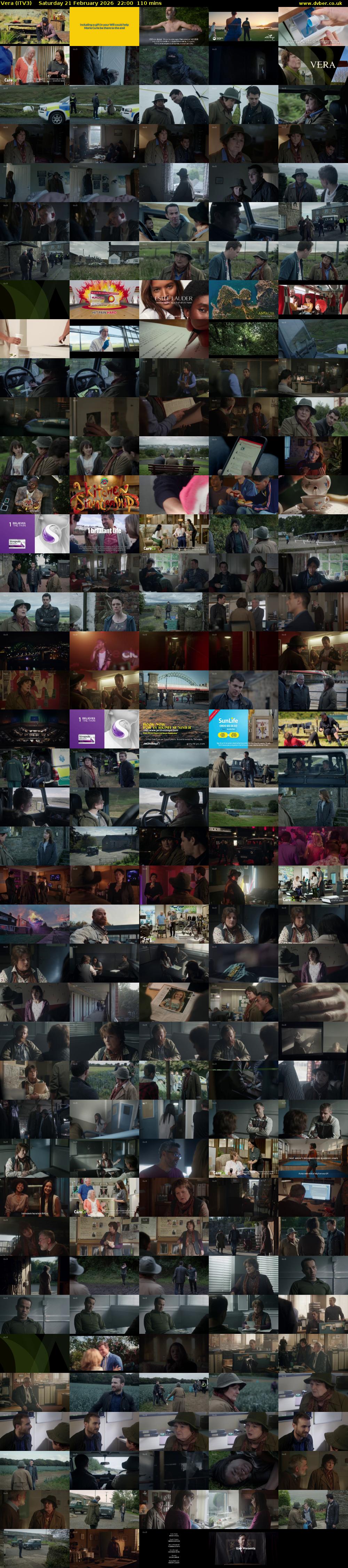 Vera (ITV3) Saturday 21 February 2026 22:00 - 23:50