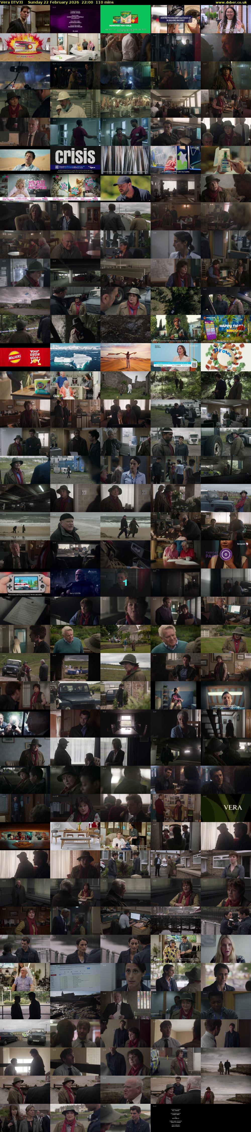 Vera (ITV3) Sunday 22 February 2026 22:00 - 23:50