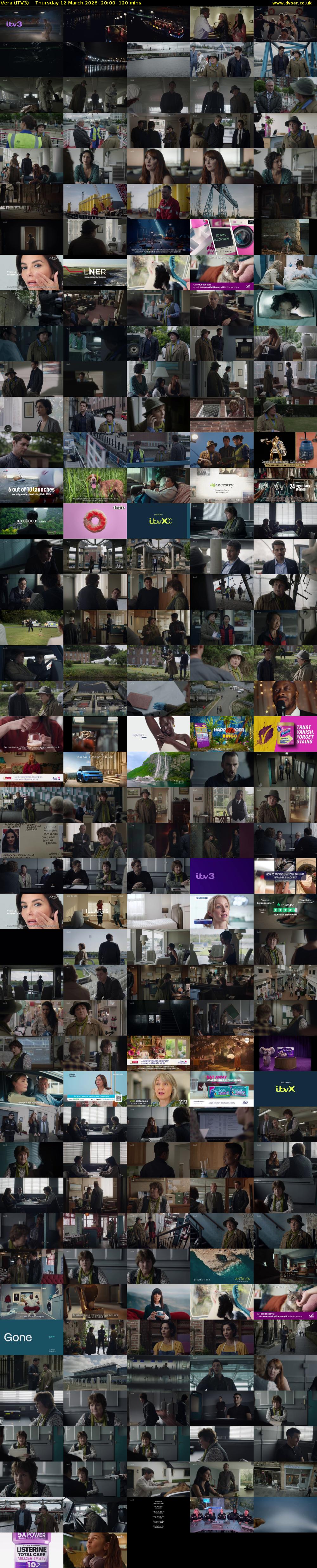 Vera (ITV3) Thursday 12 March 2026 20:00 - 22:00