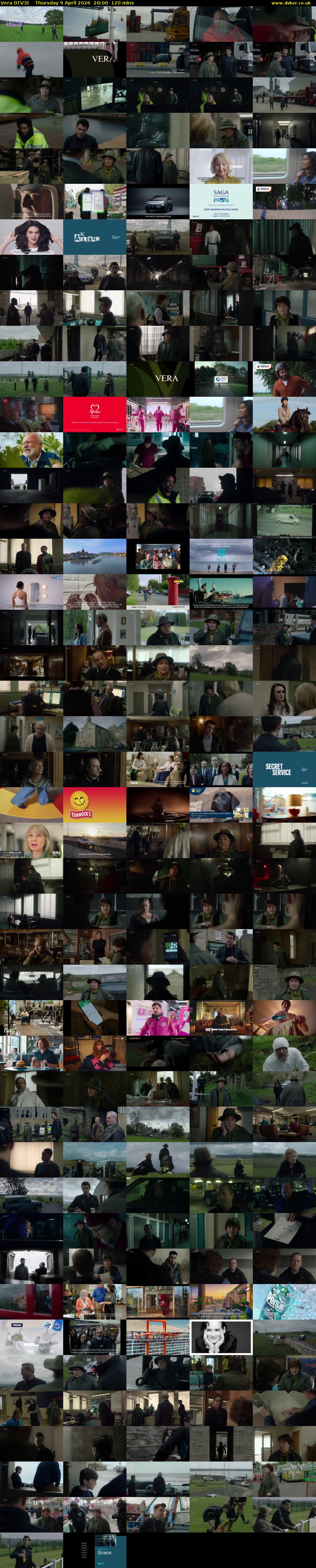 Vera (ITV3) Thursday 9 April 2026 20:00 - 22:00