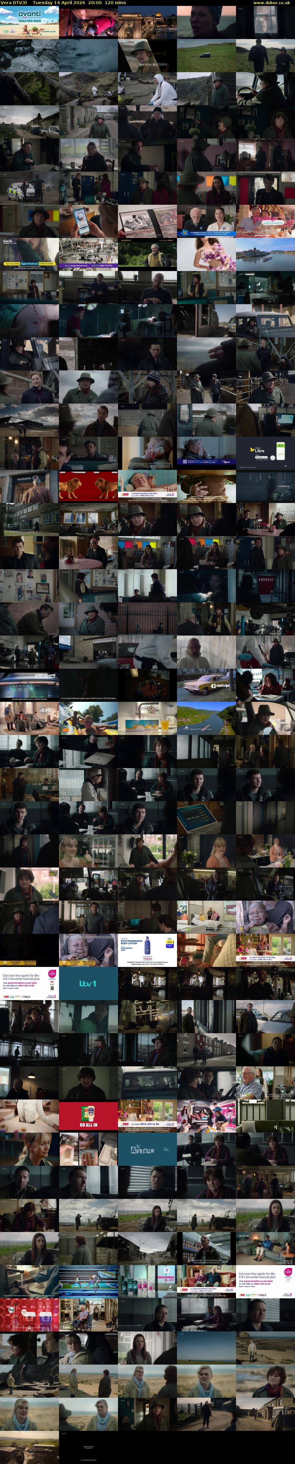 Vera (ITV3) Tuesday 14 April 2026 20:00 - 22:00