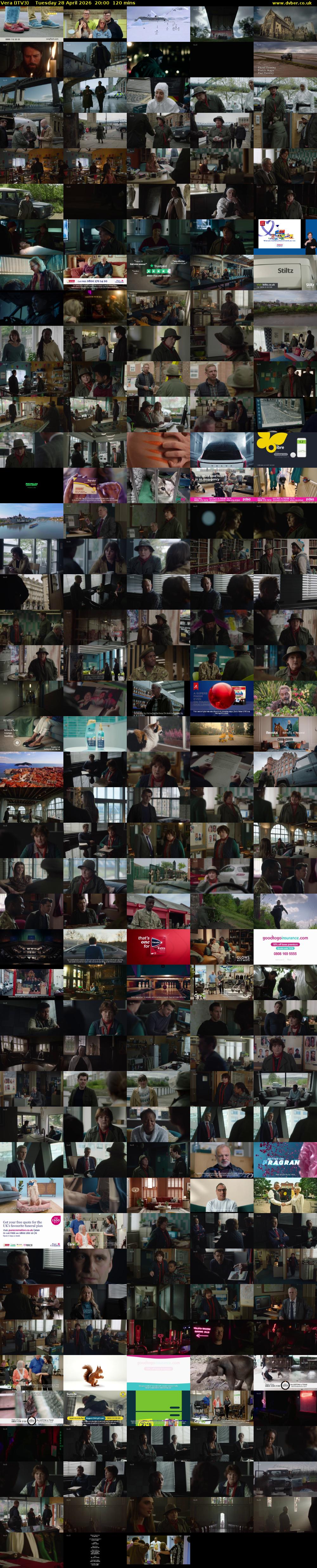 Vera (ITV3) Tuesday 28 April 2026 20:00 - 22:00